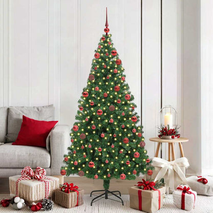 Albero di Natale artificiale con 300 LED Verde 180 cm