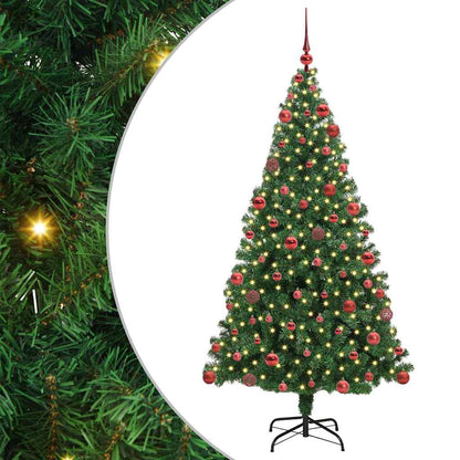 Albero di Natale artificiale con 300 LED Verde 180 cm