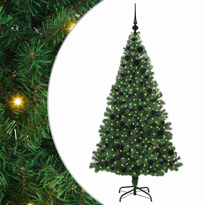 Albero di Natale artificiale con 300 LED Verde 180 cm