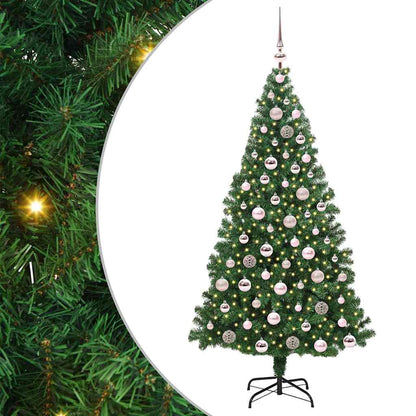 Albero di Natale artificiale con 300 LED Verde 180 cm
