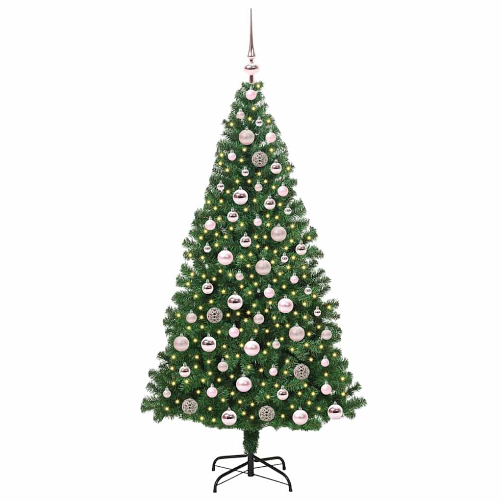 Albero di Natale artificiale con 300 LED Verde 180 cm