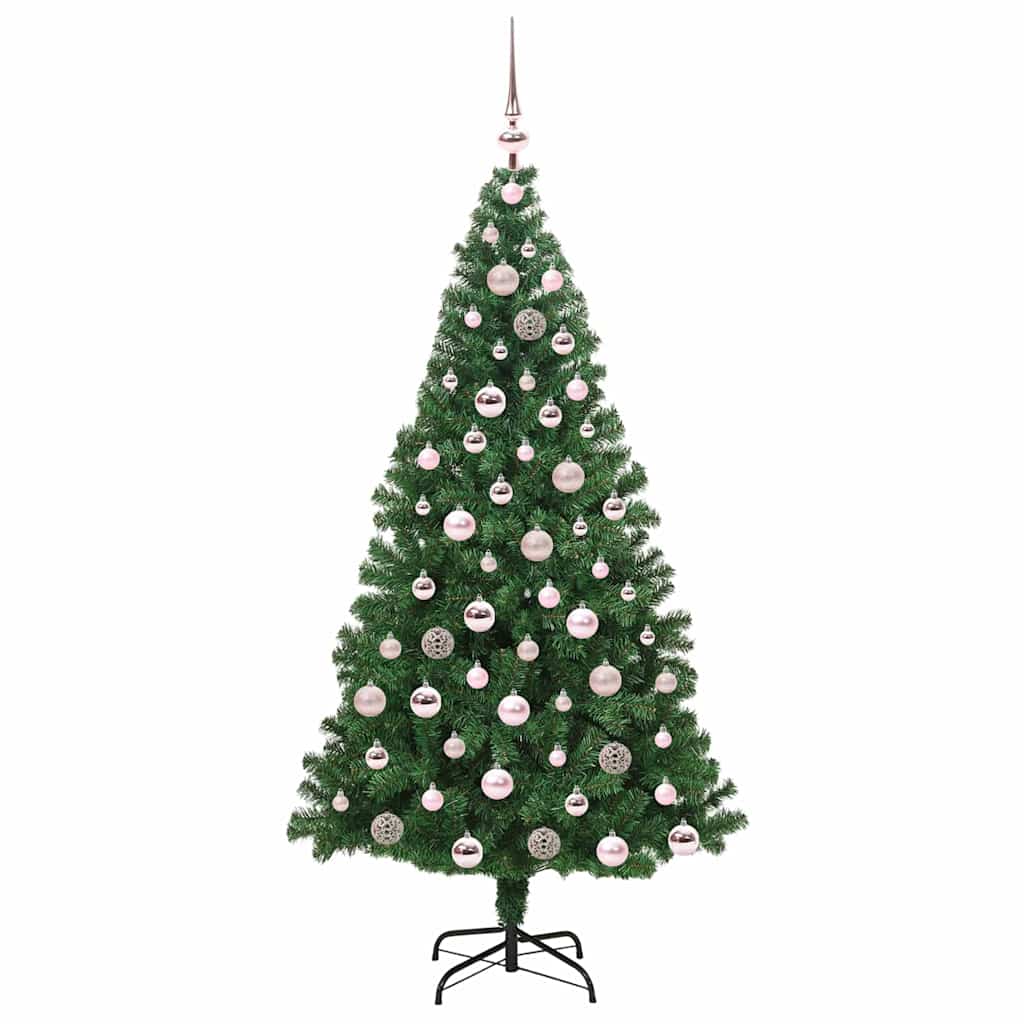 Albero di Natale artificiale con 300 LED Verde 180 cm