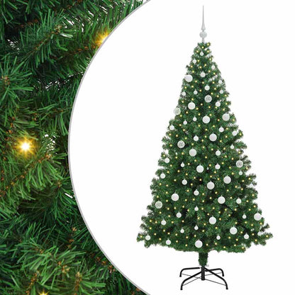 Albero di Natale artificiale con 300 LED Verde 180 cm