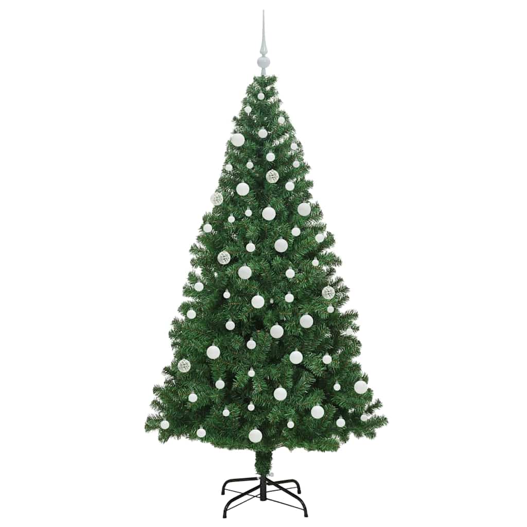 Albero di Natale artificiale con 300 LED Verde 180 cm