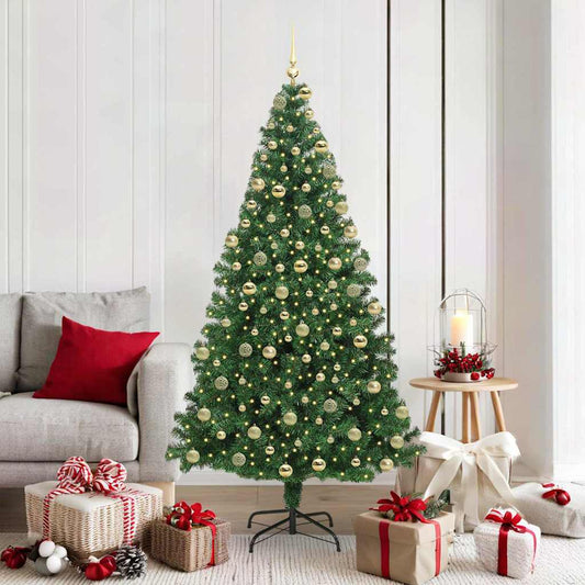 Albero di Natale artificiale con 300 LED Verde 180 cm