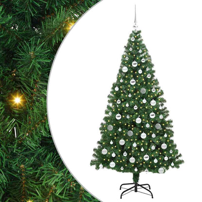Albero di Natale artificiale con 300 LED Verde 180 cm