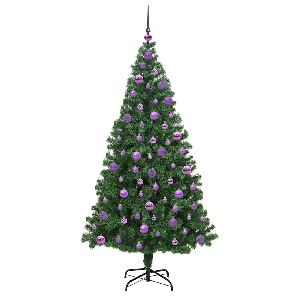 Albero di Natale artificiale con 300 LED Verde 180 cm