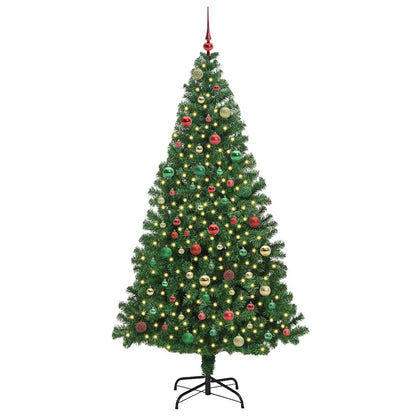 Albero di Natale artificiale con 300 LED Verde 180 cm