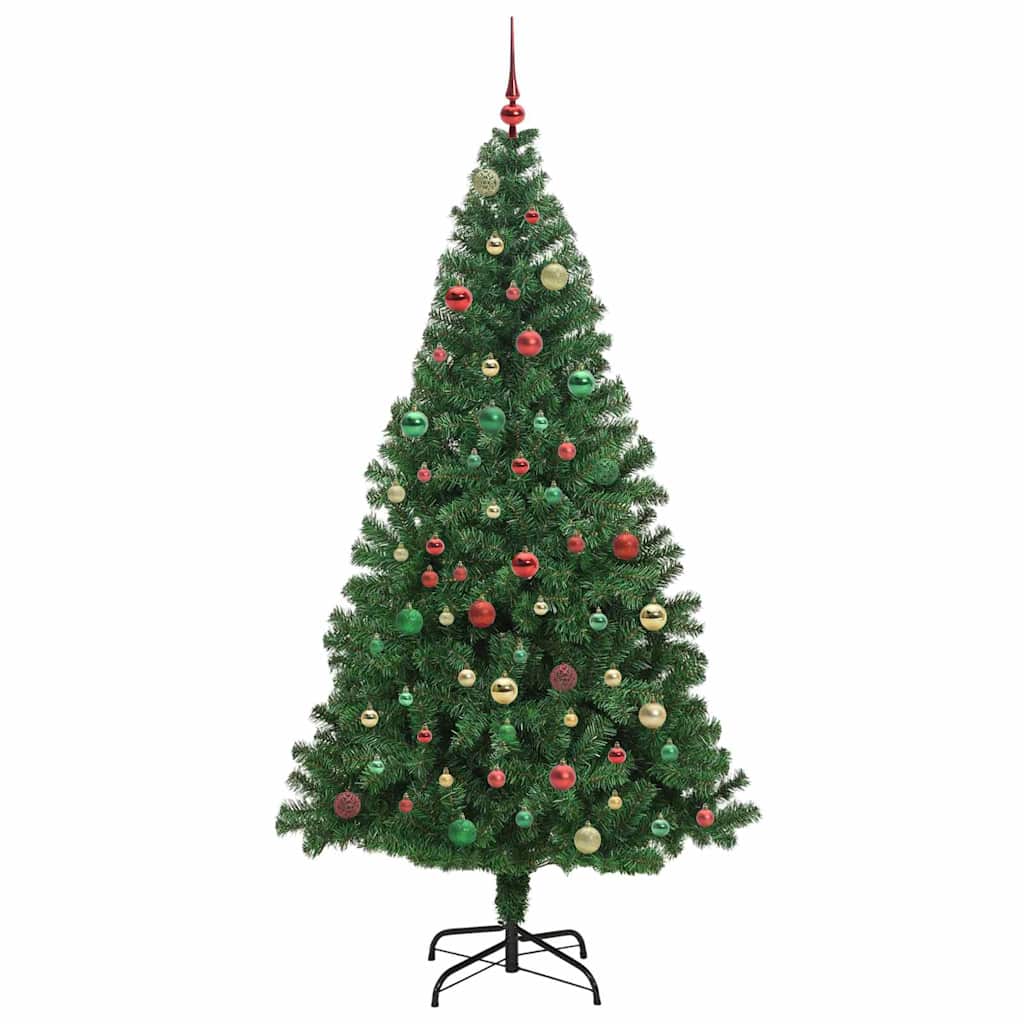 Albero di Natale artificiale con 300 LED Verde 180 cm