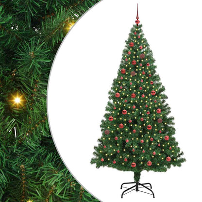 Albero di Natale artificiale con 300 LED Verde 210 cm