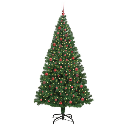 Albero di Natale artificiale con 300 LED Verde 210 cm