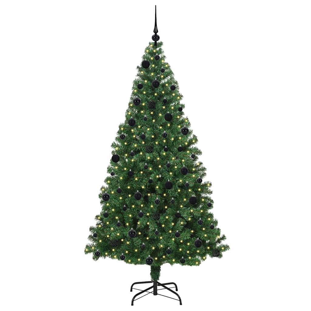 Albero di Natale artificiale con 300 LED Verde 210 cm