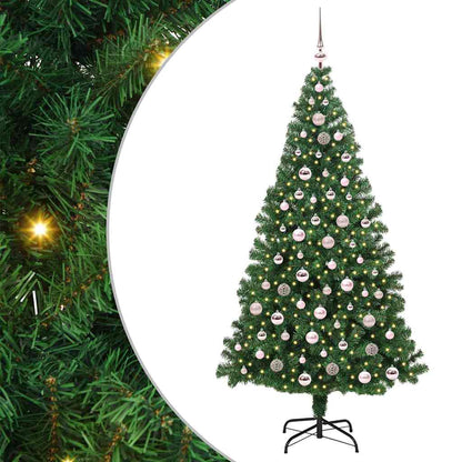 Albero di Natale artificiale con 300 LED Verde 210 cm