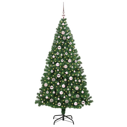 Albero di Natale artificiale con 300 LED Verde 210 cm