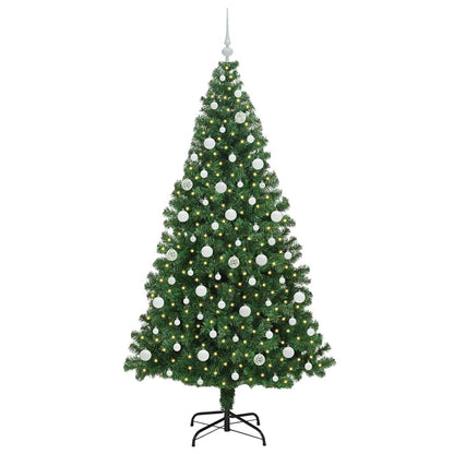 Albero di Natale artificiale con 300 LED Verde 210 cm