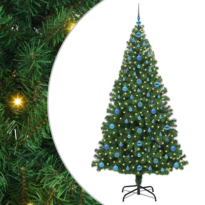 Albero di Natale artificiale con 300 LED Verde 210 cm