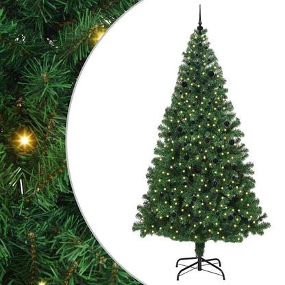 Albero di Natale artificiale con 300 LED Verde 240 cm
