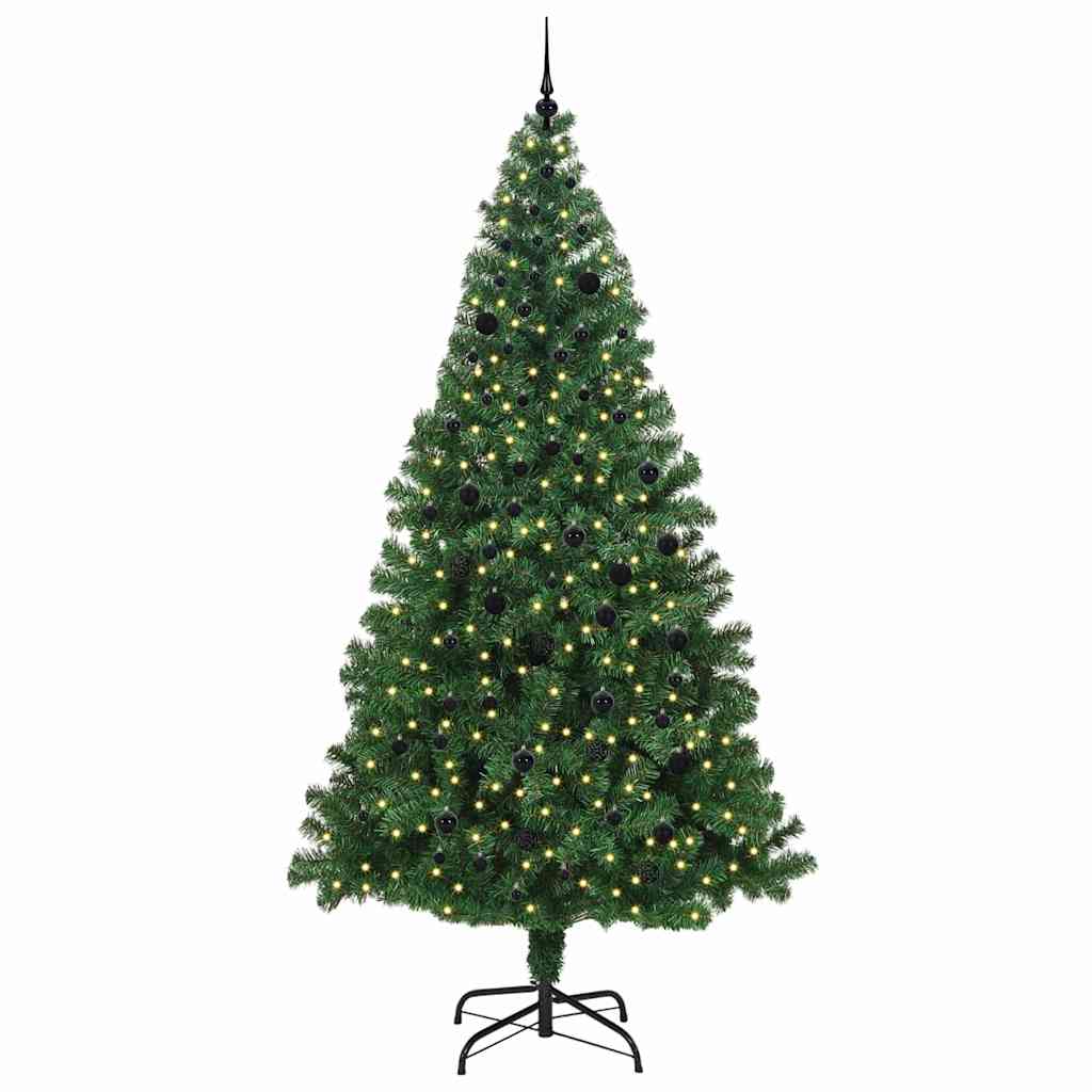 Albero di Natale artificiale con 300 LED Verde 240 cm