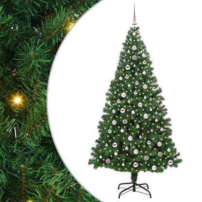 Albero di Natale artificiale con 300 LED Verde 240 cm