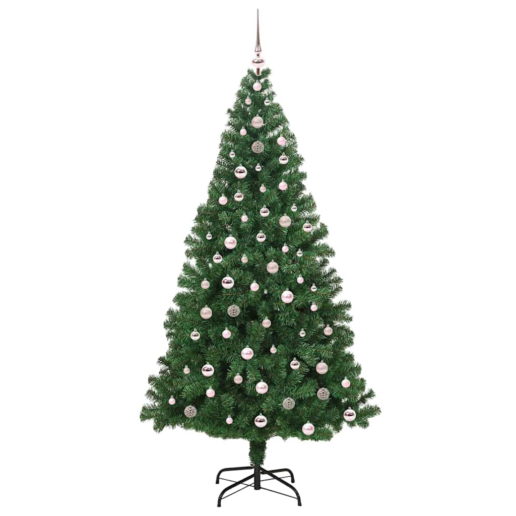 Albero di Natale artificiale con 300 LED Verde 240 cm