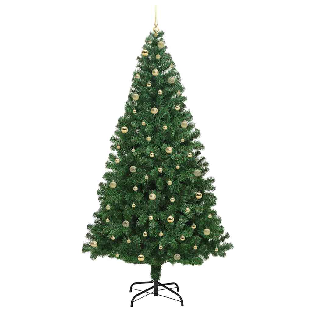 Albero di Natale artificiale con 300 LED Verde 240 cm