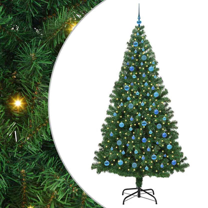 Albero di Natale artificiale con 300 LED Verde 240 cm
