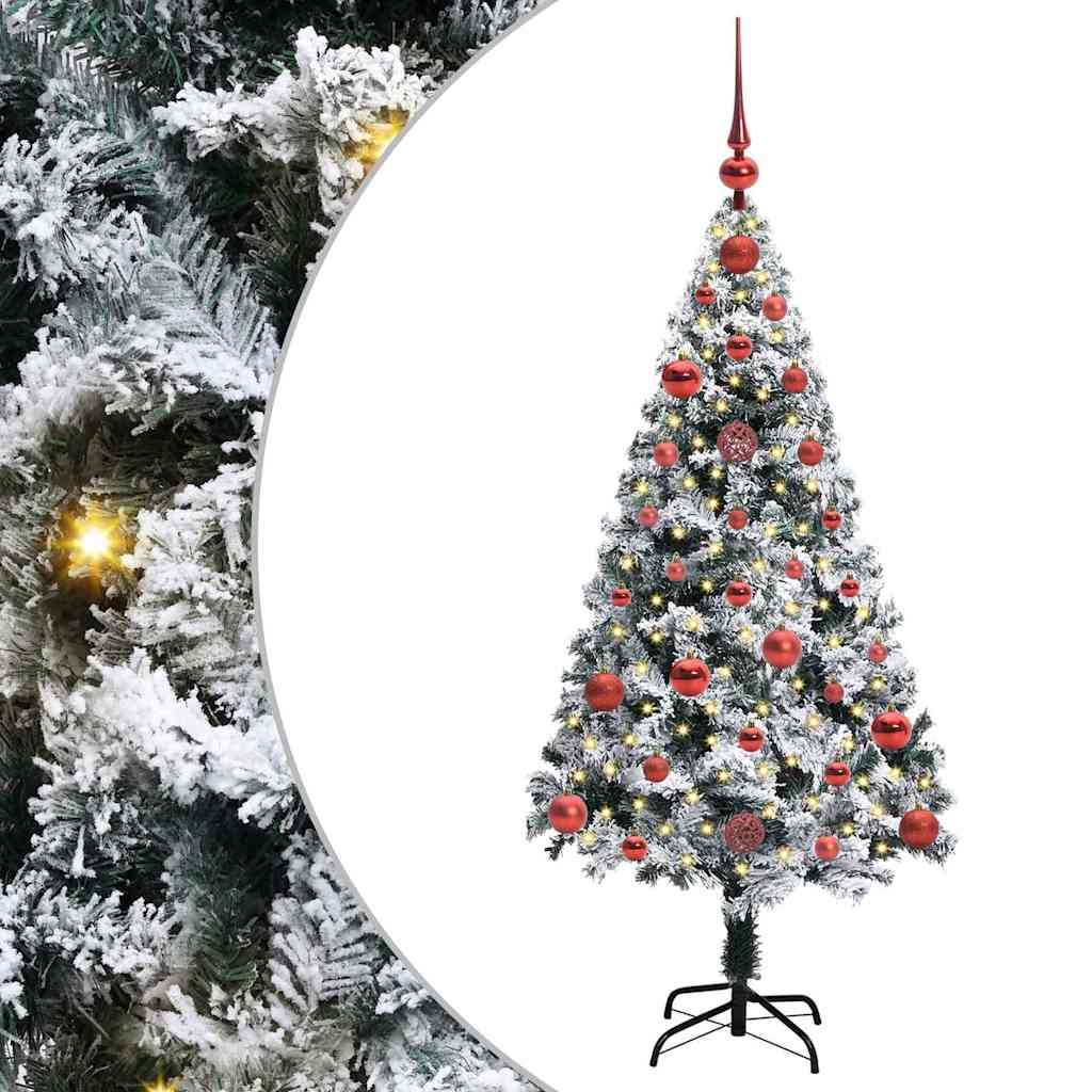 Albero di Natale artificiale con 150 LED Verde 120 cm