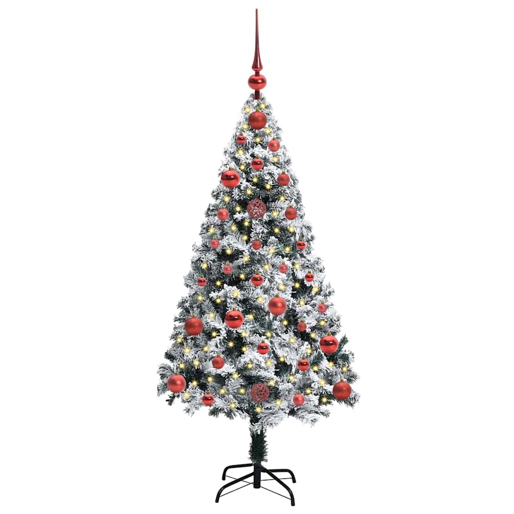 Albero di Natale artificiale con 150 LED Verde 120 cm