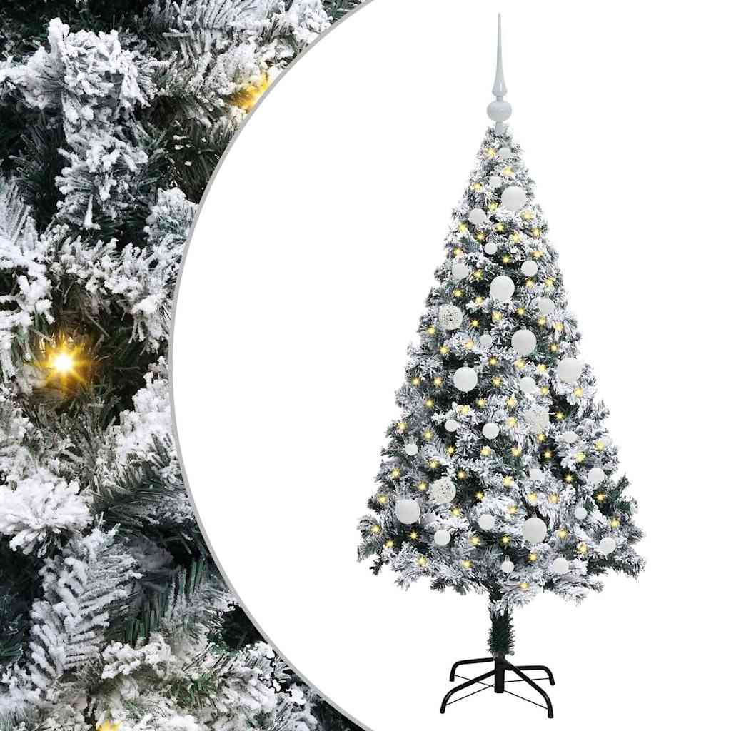 Albero di Natale artificiale con 150 LED Verde 120 cm