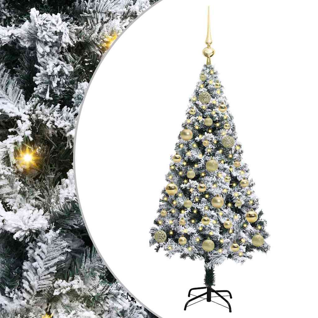 Albero di Natale artificiale con 150 LED Verde 120 cm