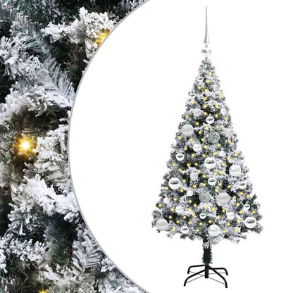 Albero di Natale artificiale con 150 LED Verde 120 cm