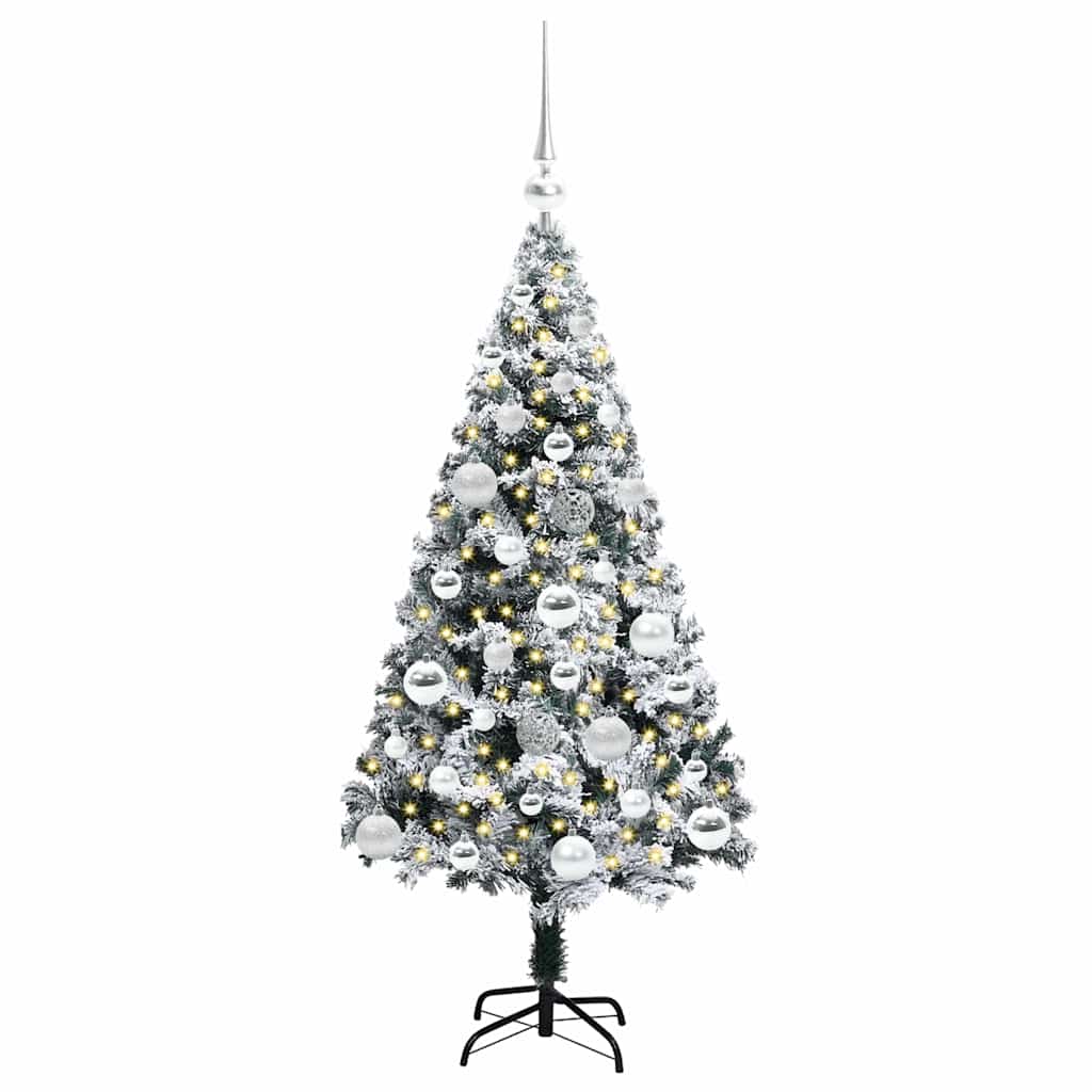 Albero di Natale artificiale con 150 LED Verde 120 cm