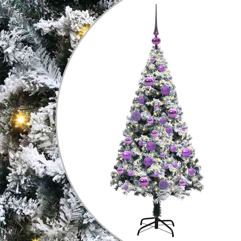 Albero di Natale artificiale con 150 LED Verde 120 cm