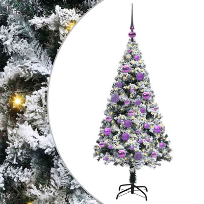 Albero di Natale artificiale con 150 LED Verde 120 cm