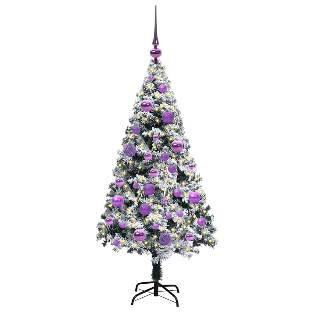 Albero di Natale artificiale con 150 LED Verde 120 cm