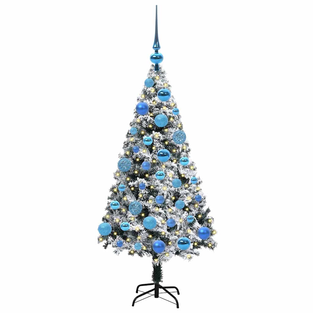 Albero di Natale artificiale con 150 LED Verde 120 cm