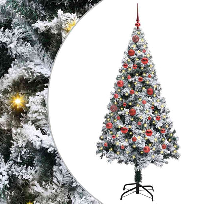 Albero di Natale artificiale con 150 LED Verde 150 cm