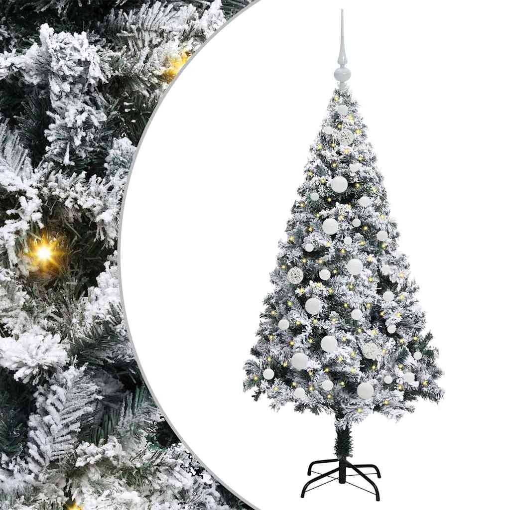 Albero di Natale artificiale con 150 LED Verde 150 cm