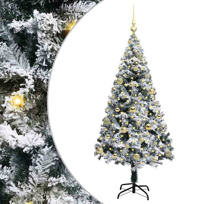 Albero di Natale artificiale con 150 LED Verde 150 cm
