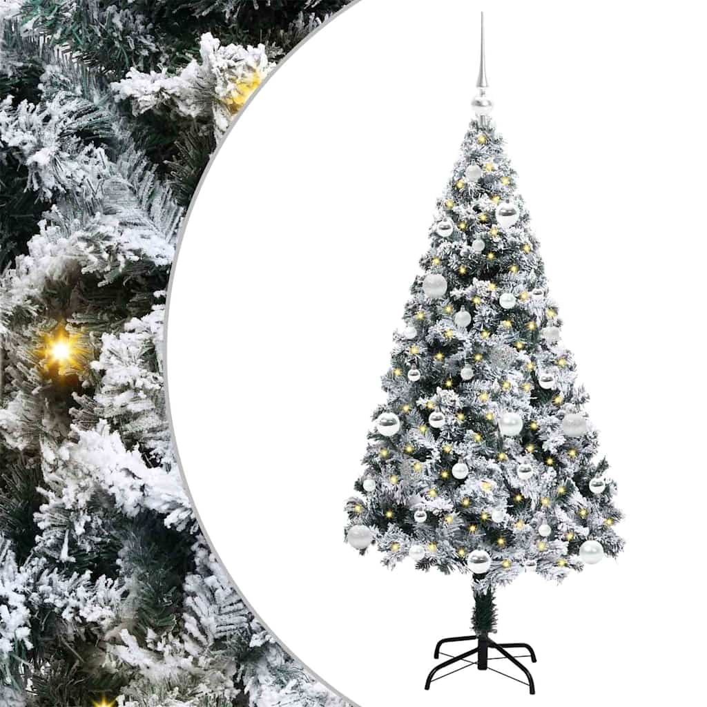 Albero di Natale artificiale con 150 LED Verde 150 cm