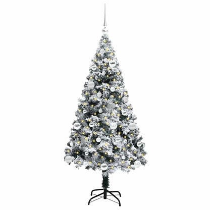 Albero di Natale artificiale con 150 LED Verde 150 cm