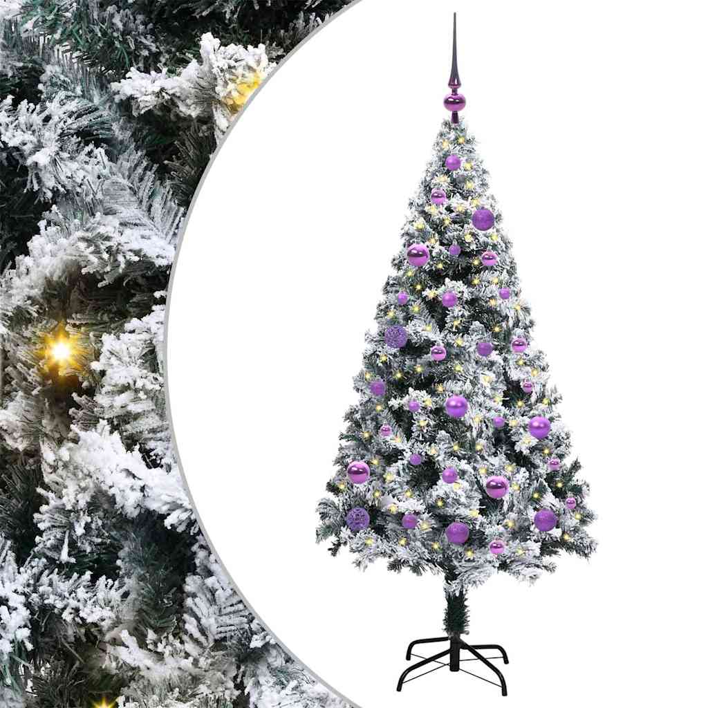 Albero di Natale artificiale con 150 LED Verde 150 cm