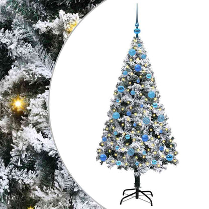 Albero di Natale artificiale con 150 LED Verde 150 cm