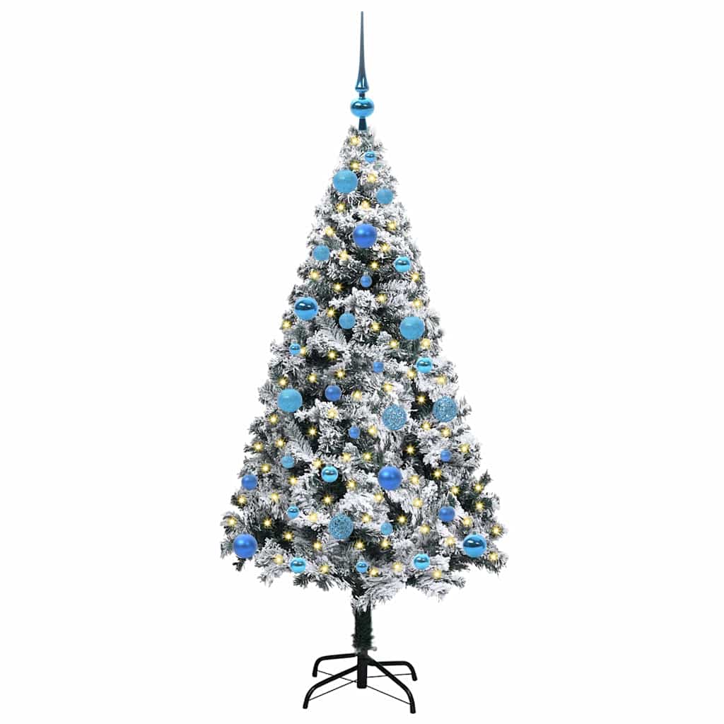 Albero di Natale artificiale con 150 LED Verde 150 cm