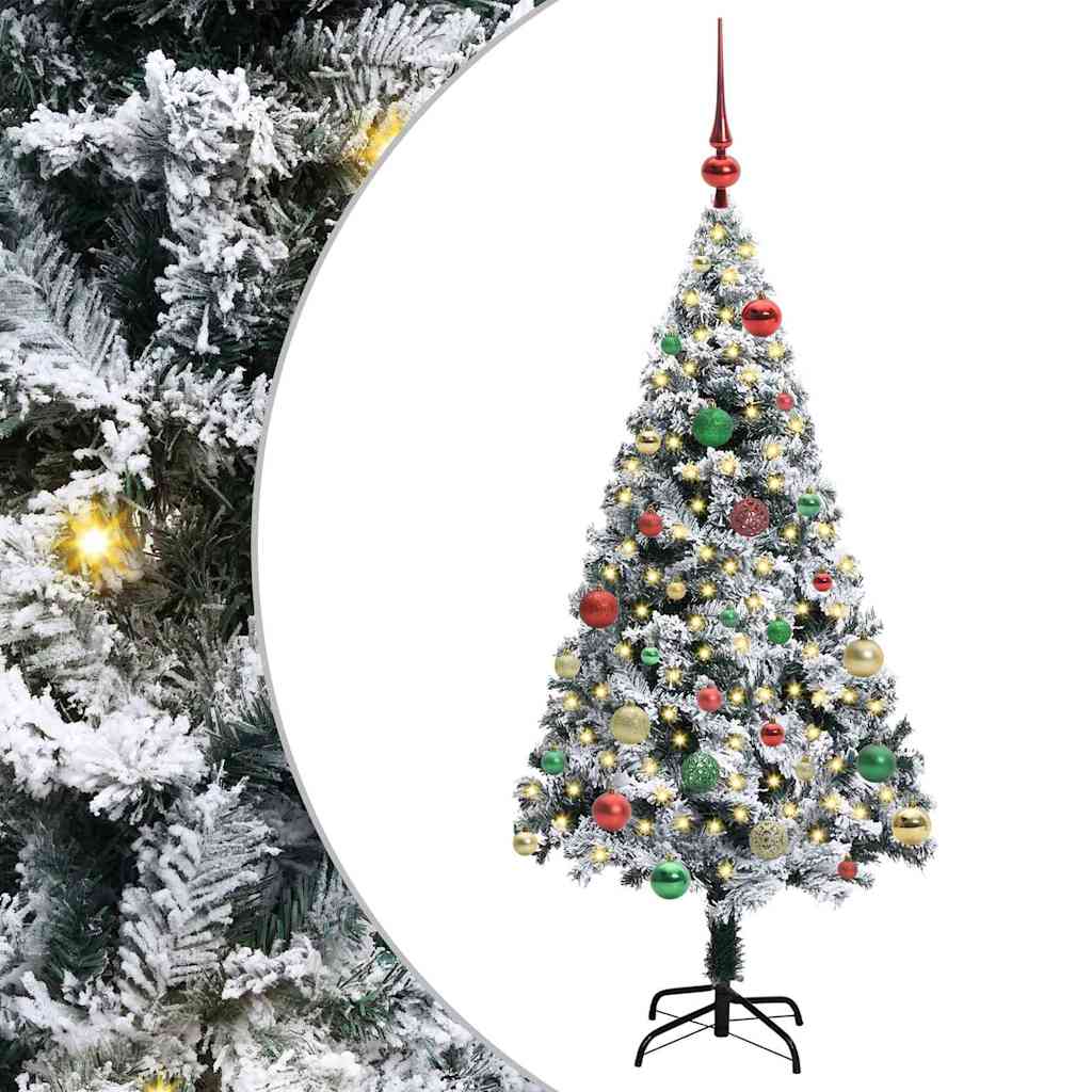 Albero di Natale artificiale con 150 LED Verde 150 cm