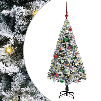 Albero di Natale artificiale con 150 LED Verde 150 cm