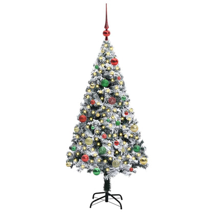 Albero di Natale artificiale con 150 LED Verde 150 cm