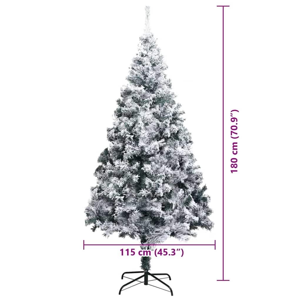 Albero di Natale artificiale con 300 LED Verde 180 cm