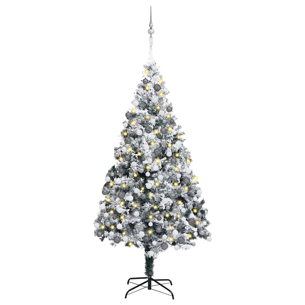 Albero di Natale artificiale con 300 LED Verde 180 cm