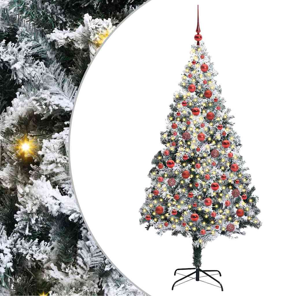 Albero di Natale artificiale con 300 LED Verde 180 cm